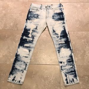 Men’s True Religion acid wash Dean tapered fit